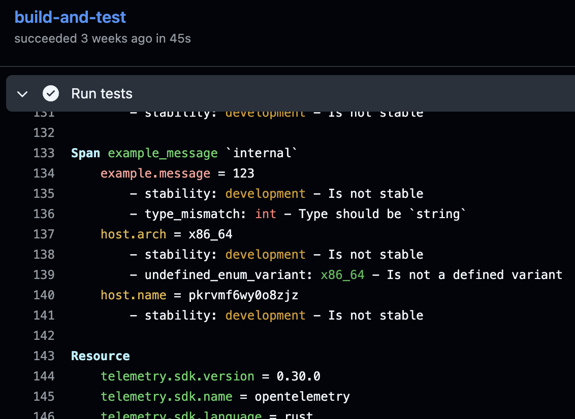 Live-check Report